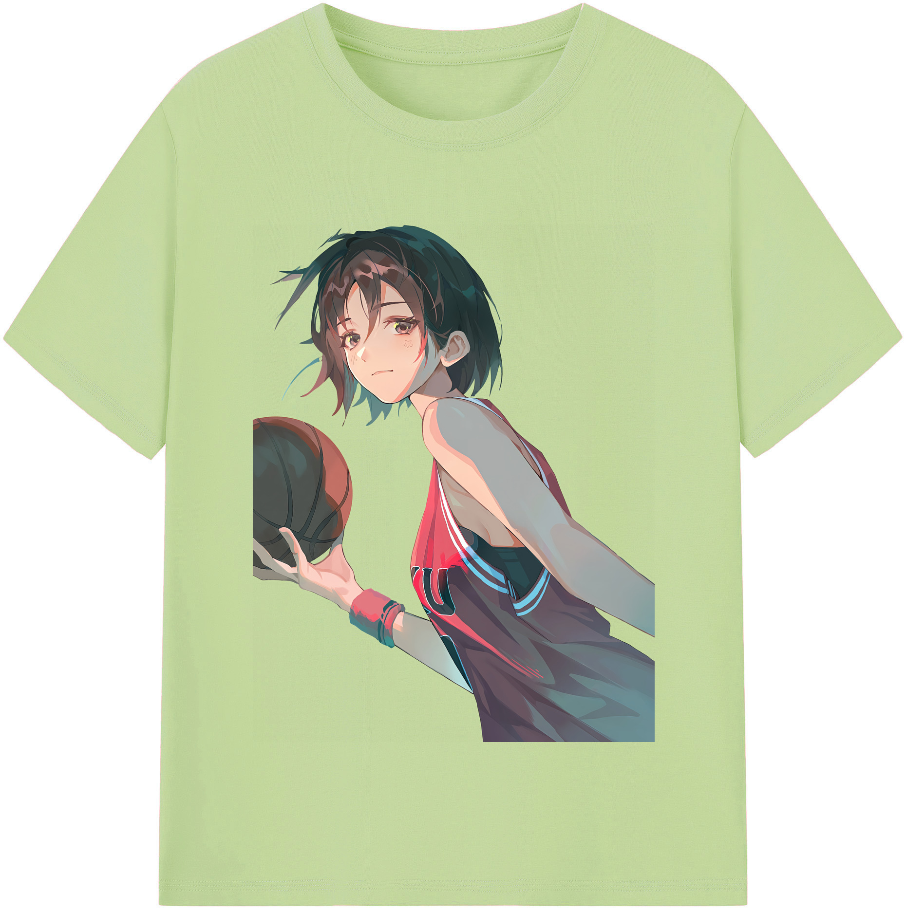 SLAM DUNK／スラムダンク 綿100％半袖Tシャツ（フロントプリント）